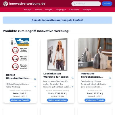 Screenshot innovative-werbung.de