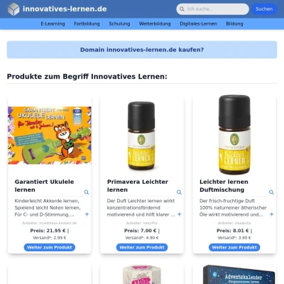 Screenshot innovatives-lernen.de