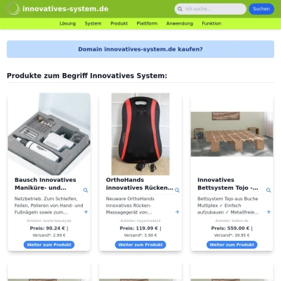 Screenshot innovatives-system.de