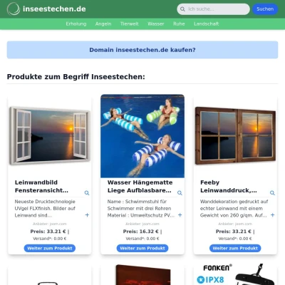 Screenshot inseestechen.de