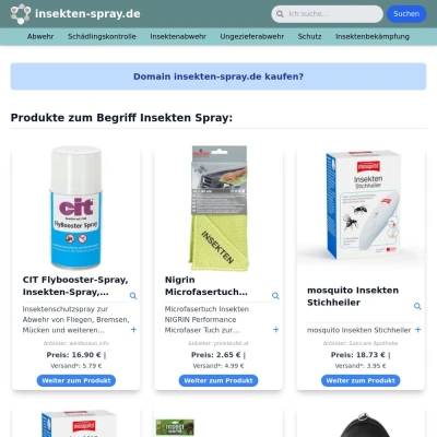 Screenshot insekten-spray.de