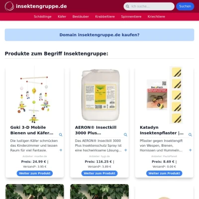 Screenshot insektengruppe.de