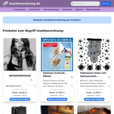 Screenshot insektenordnung.de