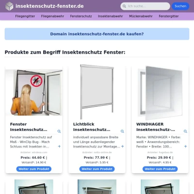 Screenshot insektenschutz-fenster.de