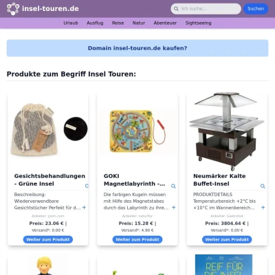 Screenshot insel-touren.de