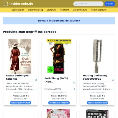 Screenshot insidercode.de