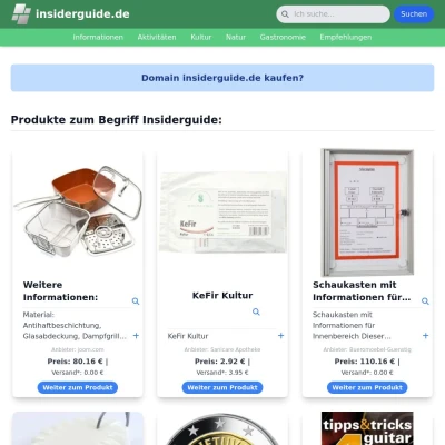 Screenshot insiderguide.de