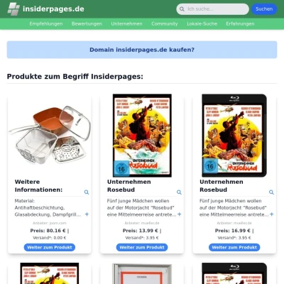 Screenshot insiderpages.de