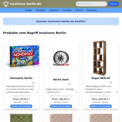 Screenshot insolvenz-berlin.de