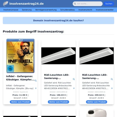 Screenshot insolvenzantrag24.de