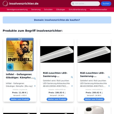 Screenshot insolvenzrichter.de