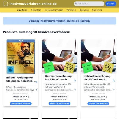 Screenshot insolvenzverfahren-online.de