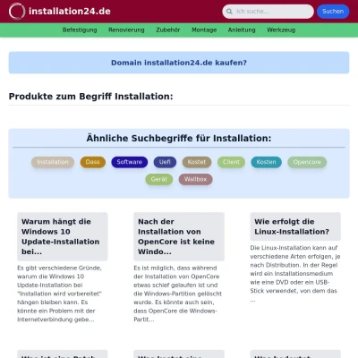 Screenshot installation24.de