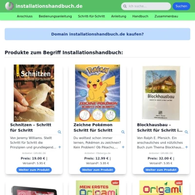 Screenshot installationshandbuch.de