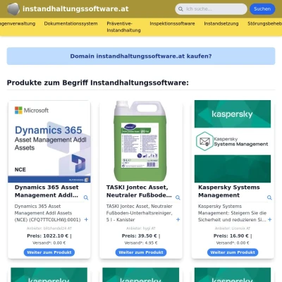 Screenshot instandhaltungssoftware.at