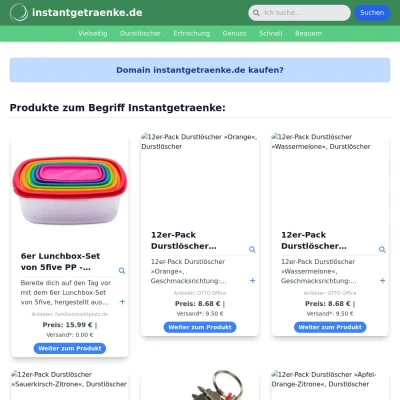 Screenshot instantgetraenke.de