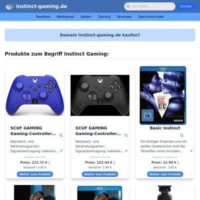 Screenshot instinct-gaming.de
