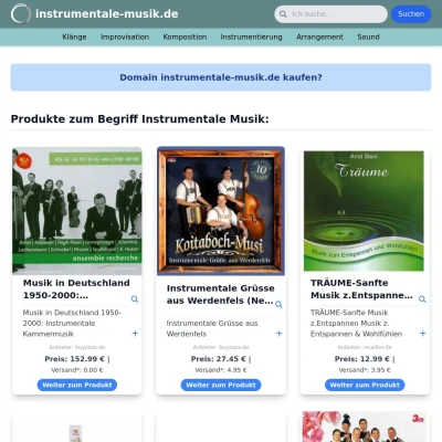 Screenshot instrumentale-musik.de