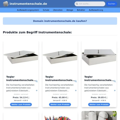 Screenshot instrumentenschale.de
