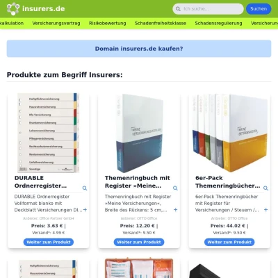 Screenshot insurers.de