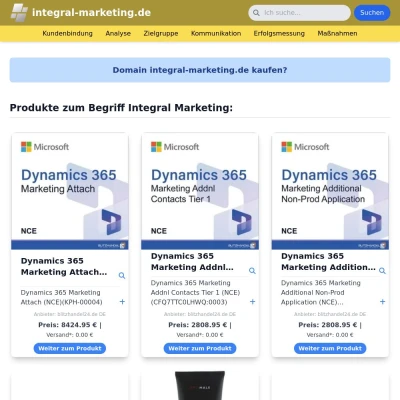 Screenshot integral-marketing.de