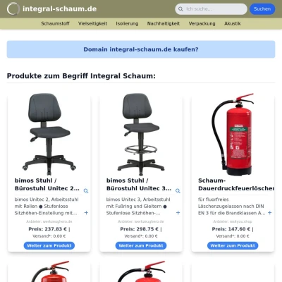 Screenshot integral-schaum.de