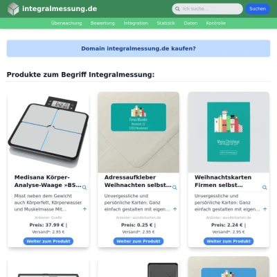 Screenshot integralmessung.de