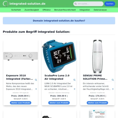 Screenshot integrated-solution.de