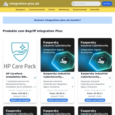 Screenshot integration-plus.de