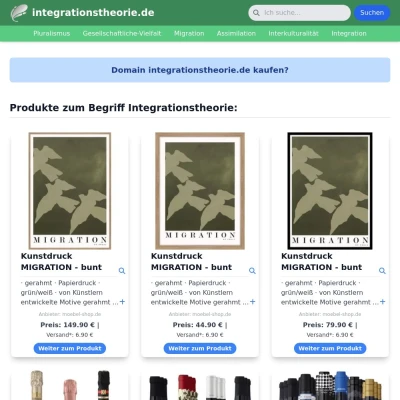 Screenshot integrationstheorie.de