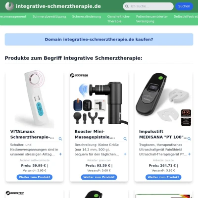 Screenshot integrative-schmerztherapie.de