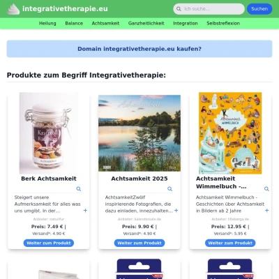 Screenshot integrativetherapie.eu