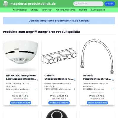 Screenshot integrierte-produktpolitik.de