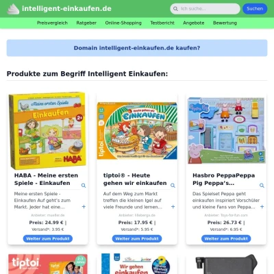 Screenshot intelligent-einkaufen.de