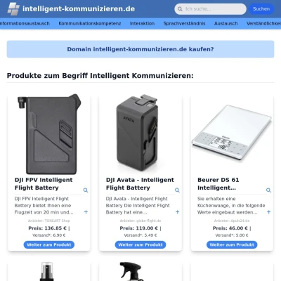 Screenshot intelligent-kommunizieren.de