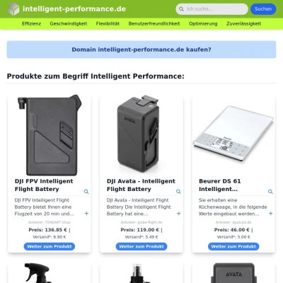 Screenshot intelligent-performance.de