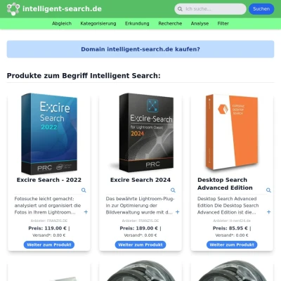 Screenshot intelligent-search.de