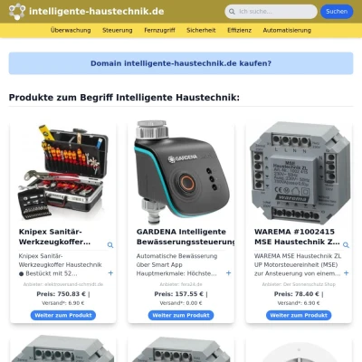 Screenshot intelligente-haustechnik.de