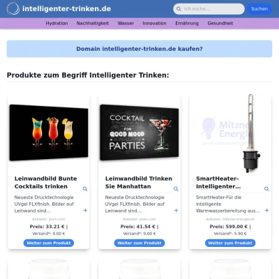Screenshot intelligenter-trinken.de