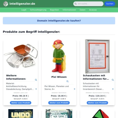 Screenshot intelligenzler.de