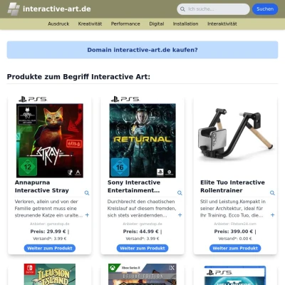Screenshot interactive-art.de