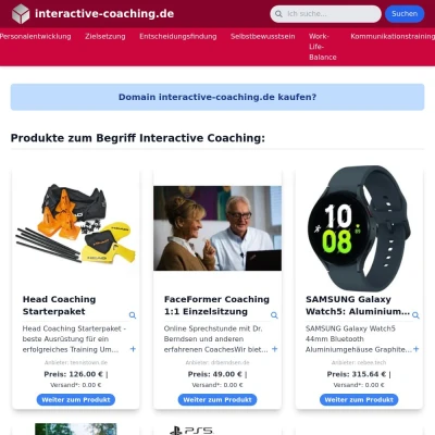 Screenshot interactive-coaching.de