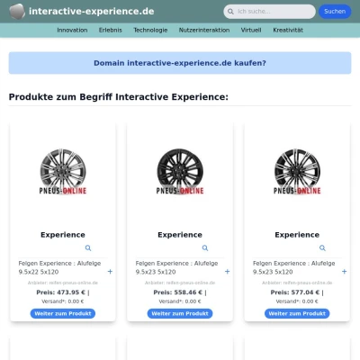 Screenshot interactive-experience.de