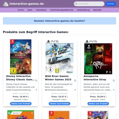 Screenshot interactive-games.de