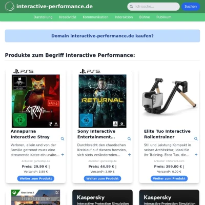 Screenshot interactive-performance.de