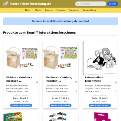 Screenshot interaktionsforschung.de