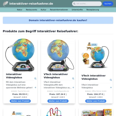 Screenshot interaktiver-reisefuehrer.de