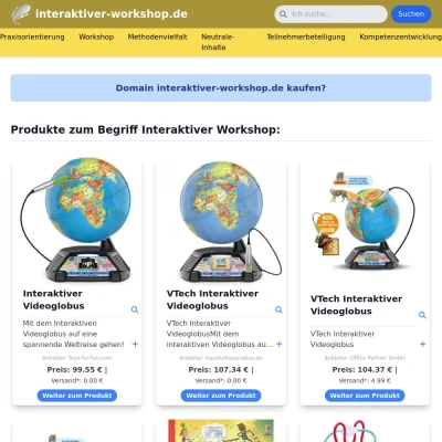 Screenshot interaktiver-workshop.de
