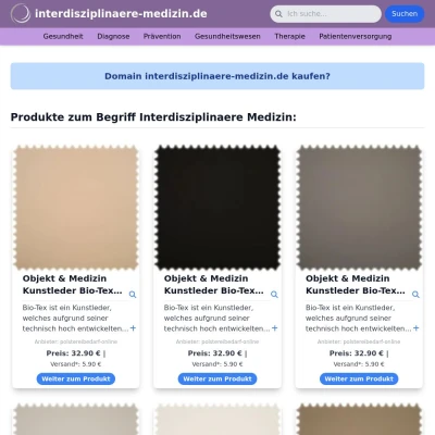 Screenshot interdisziplinaere-medizin.de