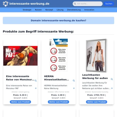 Screenshot interessante-werbung.de